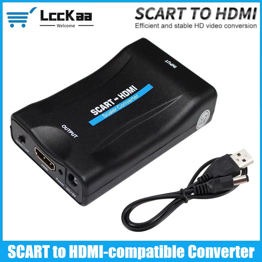 Scart To Hdmi - SCART naar HDMI-compatibele converter 1080P Video