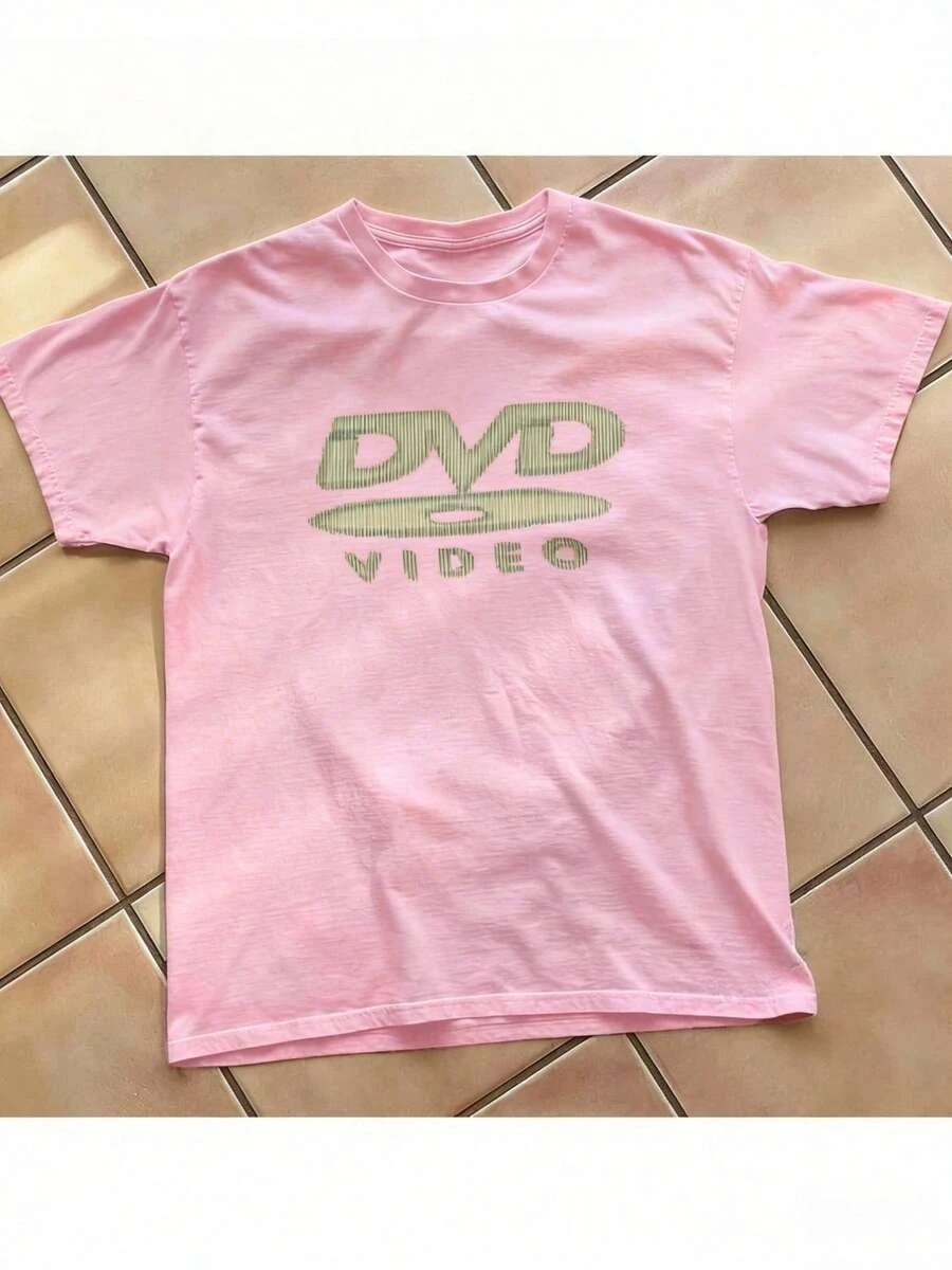 Retro Gaming T Shirt - [100% katoen] DVD Video Nostalgisch groen