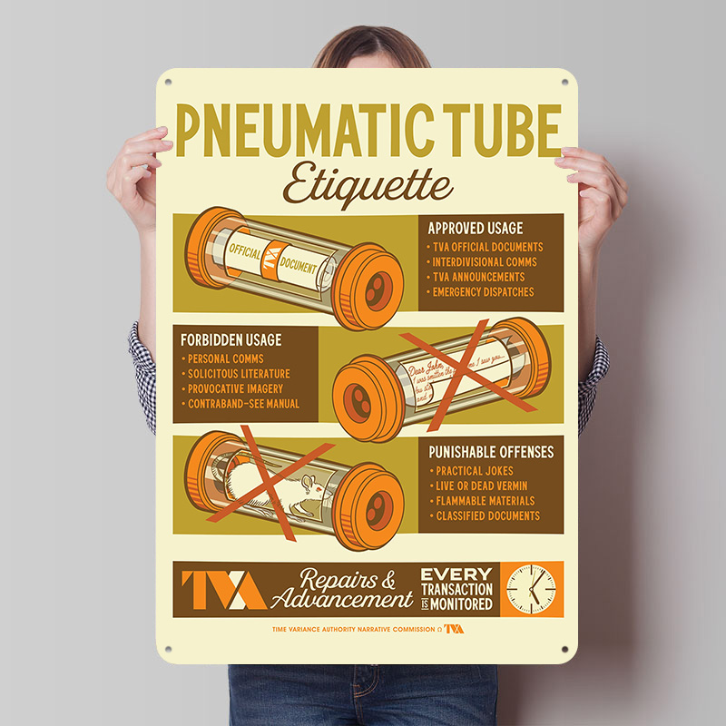 Retro Gaming Youtube - Pneumatische buis etiquette blikken plaquette poster