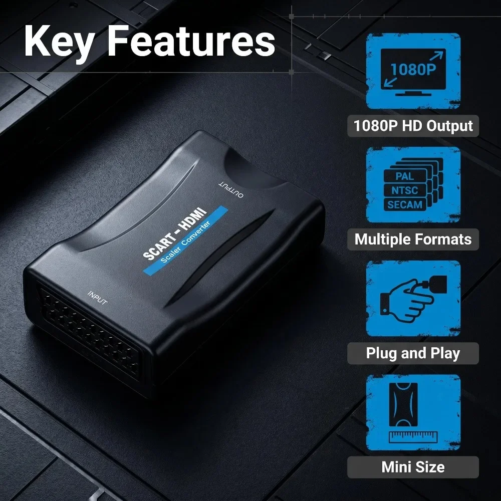 Converteradapter met USB-kabel - Scart To Hdmi recensie en prijs