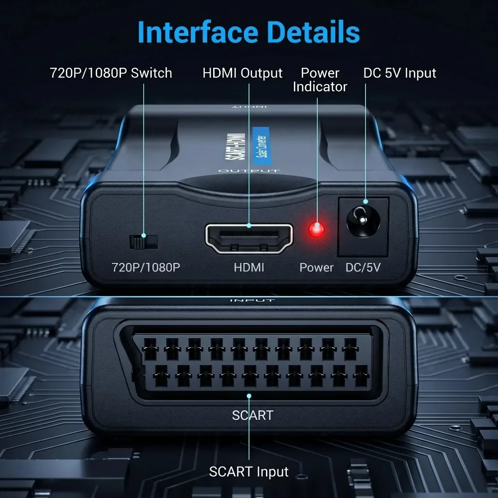 Converteradapter met USB-kabel - Scart To Hdmi recensie en prijs