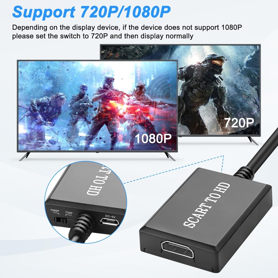 SCART naar HDMI-compatibele vi - Scart To Hdmi recensie en prijs
